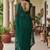 Green embellished embroidered net designer saree