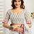 White white linen printed ready to wear saree