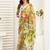 Multicolor linen printed ready to wear saree