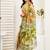 Multicolor linen printed ready to wear saree