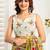 Multicolor linen printed ready to wear saree