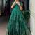 Mesmerizing Green Zari Weaving Cotton Function Wear Gown