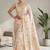 Off white floral zari saree