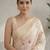 Off white floral zari saree
