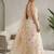 Off white floral zari saree