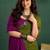 Green colourblocked printed saree with unstitched blouse piece