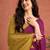 Purple  linen saree