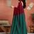 Maroon solid  linen saree with unstitched blouse piece