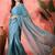 Teal embellished banarasi saree with blouse piece