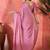 Purple embellished banarasi saree with blouse piece