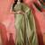 Sea green embellished banarasi saree with blouse piece