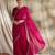 Pink embellished beads and stones saree