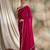 Pink embellished beads and stones saree