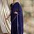 Blue polka dots embellished saree with blouse