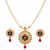 Certified Pearls Royal Multicolour Pendant Set