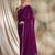 Purple embellished saree with blouse