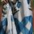 White ready to wear satin floral digital printed saree