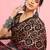 Beige ethnic printed saree with blouse piece