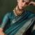 Teal woven design zari kanjeevaram saree