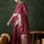 Magenta woven design zari traditional kanjeevaram saree