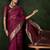 Magenta woven design zari traditional kanjeevaram saree