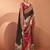 Black ethnic motifs printed banarasi saree