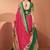 Pink ethnic motifs printed banarasi saree