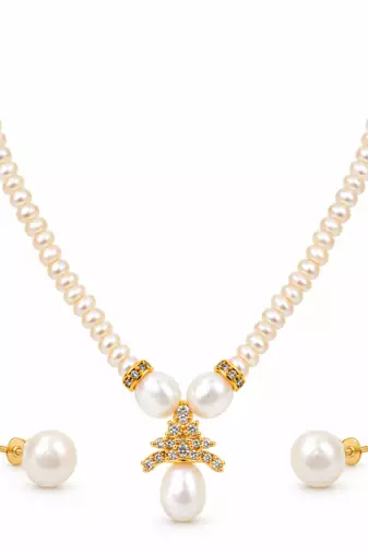 Certified Pearls Royal Charm Pendant Set