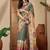 Green green silk blend printed sarees
