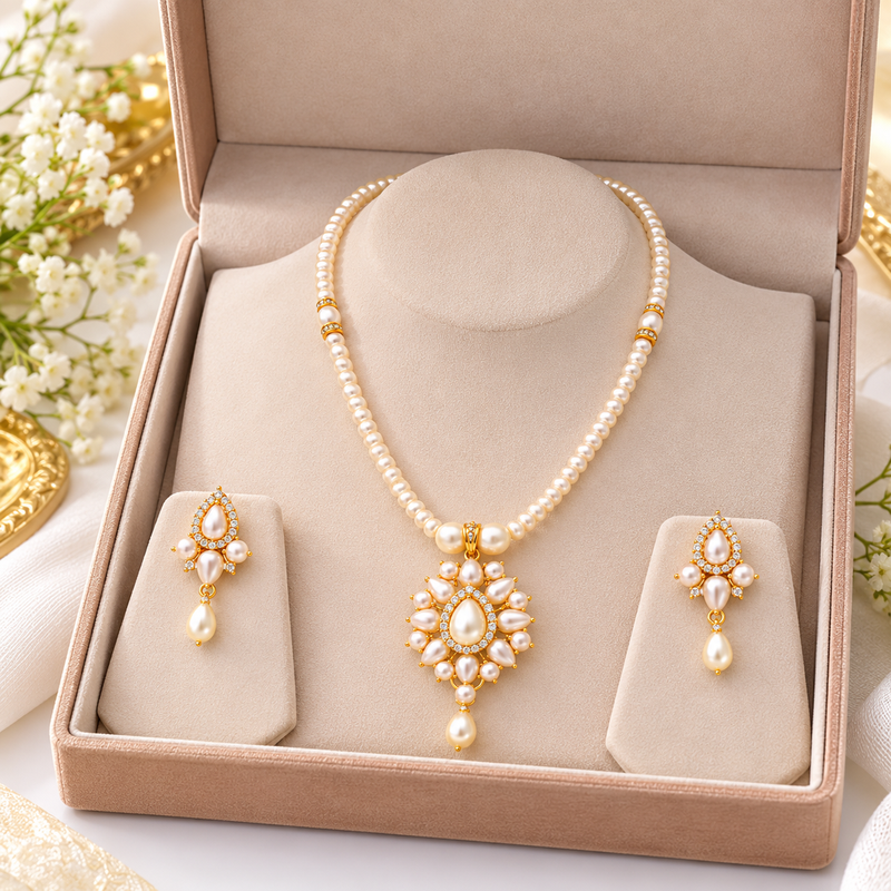 Certified Pearls Celestial Teardrop Heritage Set