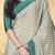 Cream printed saree