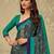 Navy blue printed saree with blouse piece