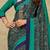 Navy blue printed saree with blouse piece