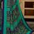 Navy blue printed saree with blouse piece