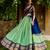 Ethnic Kanchipuram Silk Zari Border Lehenga Set