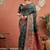 Green woven design tussar saree with blouse