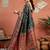 Green woven design tussar saree with blouse