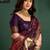Purple woven design saree with unstitched blouse piece