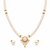 Certified Pearls Royal Gold Halo Necklace Set