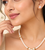Certified Pearls Royal Gold Halo Necklace Set