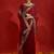 Maroon georgette embroidered saree with matching blouse