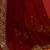 Maroon georgette embroidered saree with matching blouse