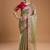 Green embroidered sarees
