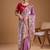 Lavender embroidered  sarees