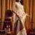 Cream woven design khadi sarees with unstiched blouse