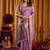 Lavender woven design khadi sarees  with unstiched blouse