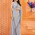 Grey sequinned embellished  georgette saree