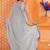 Grey sequinned embellished  georgette saree