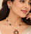 Certified Pearls Ruby Emerald Bloom Pendant Set