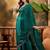 Green embellished saree withblousepiece